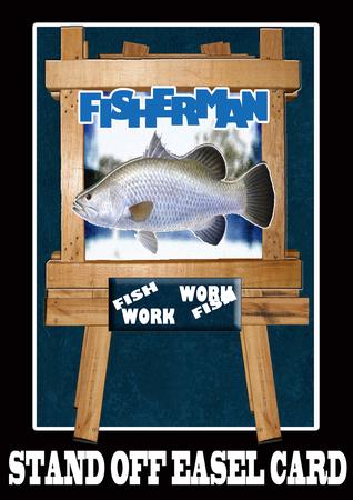 Stand Off Easel Card Fishermans Dream