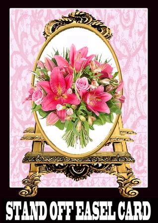 Stand Off Easel Card Formal Beauty
