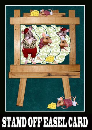 Mouses in the House Easel Flip and Fold Card