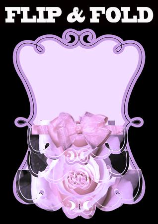 Lilac Roses Fold and Flip Card