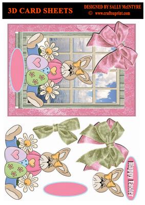In My Window Bunny on the Loose Easter Birthday
