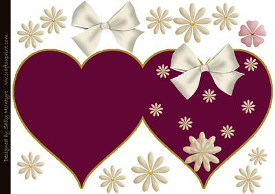 All My Love 3D Flowers Heart