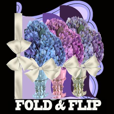 Fold and Flip Hydrangers and Bows Easy Cards