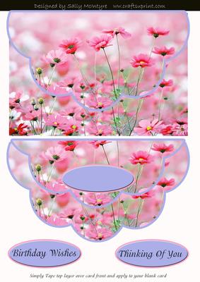 Fields of Flowers Pretty Quick Card Birthday Wishes Thinking