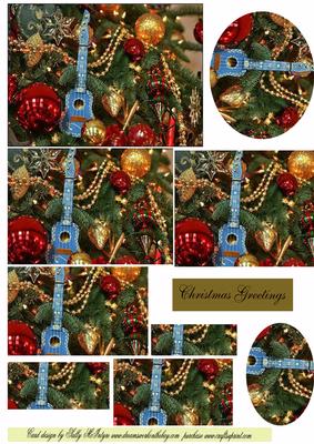Christmas Greetings 2 Card Sheet