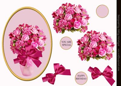 Posy of Pink Flowers