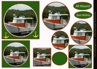 Day Out on the Boat 2 Card Sheet