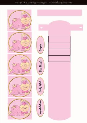 Waterfall Card Baby Girl