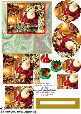 All Worn Out Santa Penny Slider 2 Card Sheet.