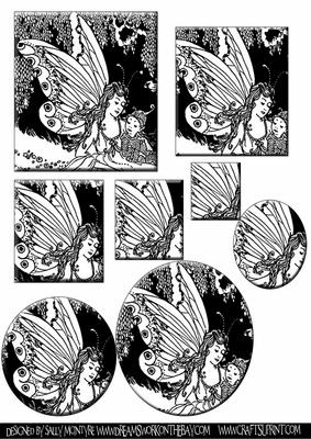 Fairies in Your Garden Bevilled Edges