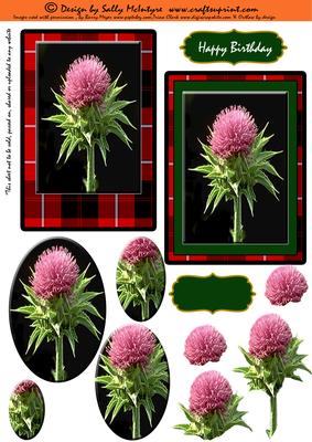 Tartan2 Card Sheet Step by Step and Pyramid