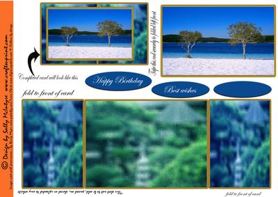 Freshwater Lake Double Front Fold in Card