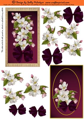 Red Velvet with Dogwood and Bows
