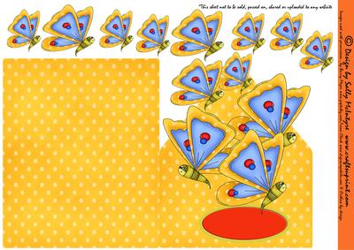 Butterfly Fancy with Dimensional Butterflies