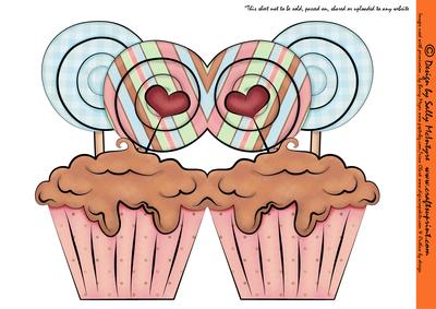 Cup Cake Shaped Card
