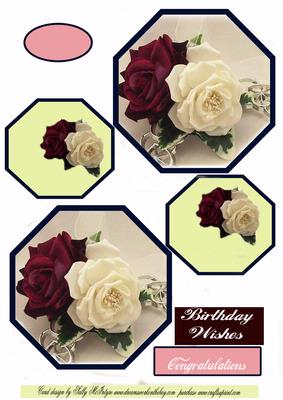 Special Roses Plate Card