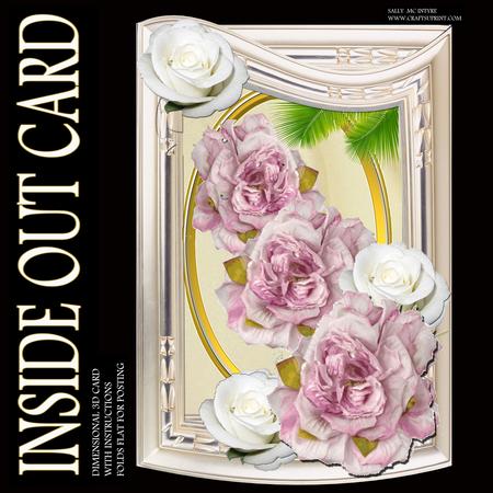 A Stunning White Roses Dimensional Card