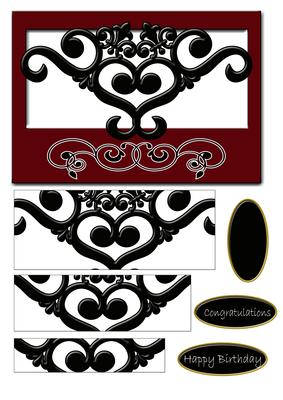 Symetrical Birthday ,congratulations Quick Card