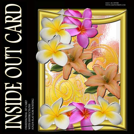 Inside Out Card Frangipanni