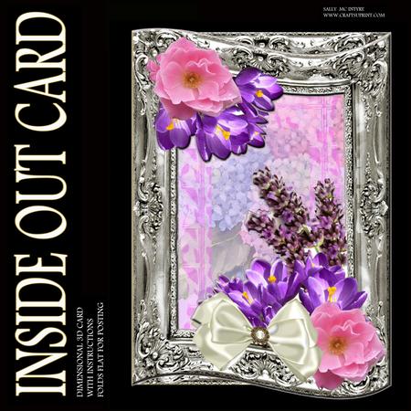 Inside Out Card Lavender and Camelia