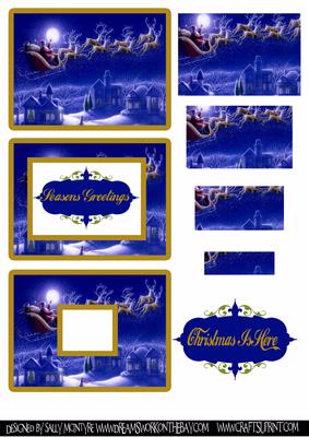 Dashing Thru the Snow 2 Card Sheet