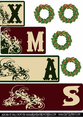 Xmas Book Card Heritage Colours