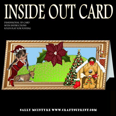 Inside Out Card Christmas Time is Near