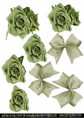 Antique Green Roses for Summer