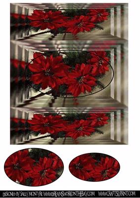 Poinsettia with Pyramid Centre