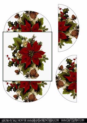 Poinsettia and Pineneedles