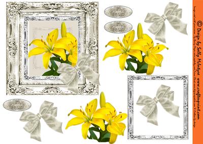 A Touch of Silver with in a Nest of Silver Frames 3D