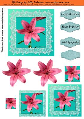 Classic Lily Floral Card