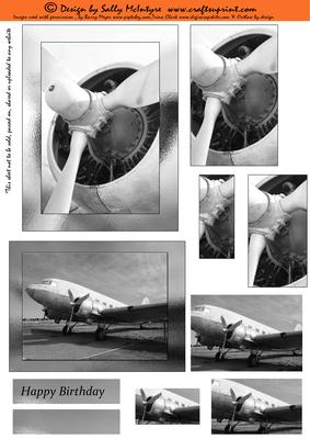 Black and White Aeroplane Pyramid