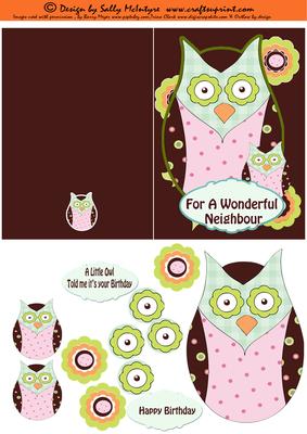 For a Wonderful Neighbour Owl 3D