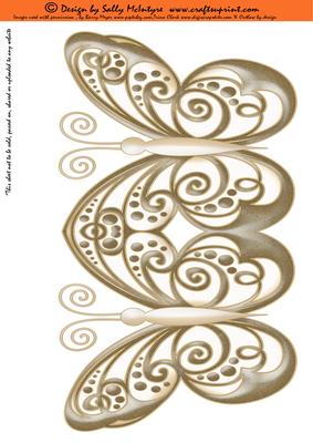 Butterfly Shaped Card