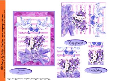 Wedding, Engagement, Anniversary, Flowers Doves and Bows Lil
