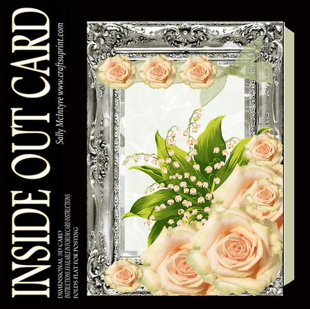 Inside Out Card Yellow Rose Delight
