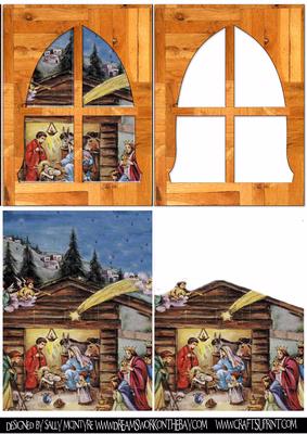 Wooden Window Scene