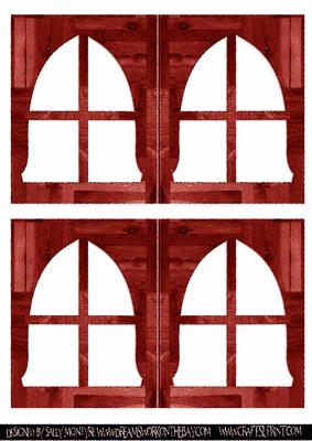Just Windows in Xmas Red