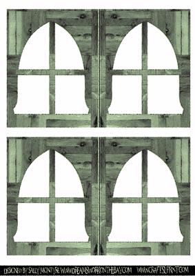Just Windows in Dark Green