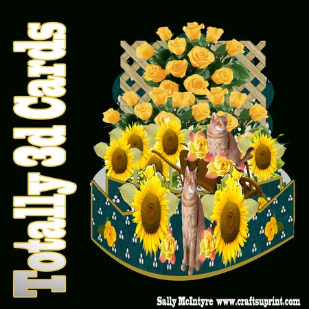 Totally 3D Roses and Yellow Flowers Easy with Instructions
