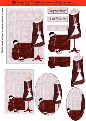 Ladies Vintage Sepia