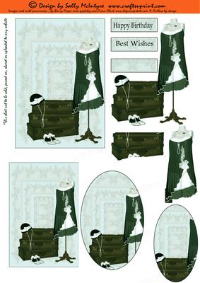 Ladies Vintage Green