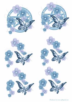 Floral Beauty Blue