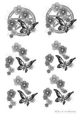 Floral Beauty B-w