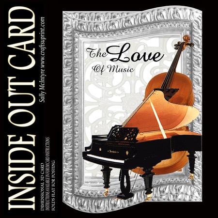 Inside Out Card for the Love of Music with Instructions