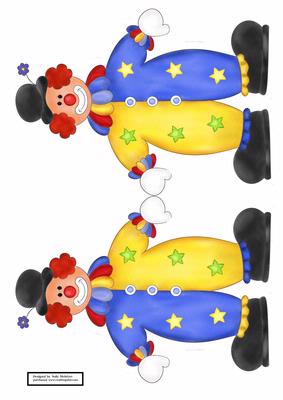 Clown Shaped Card