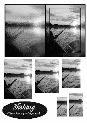 Fishing Better Than a Good Day at Work Black and White