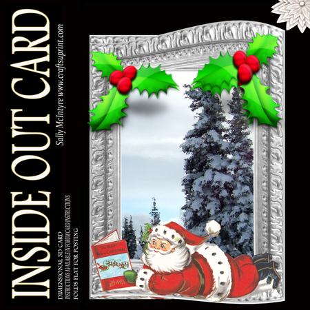 Inside Out Card Flat Out Santa