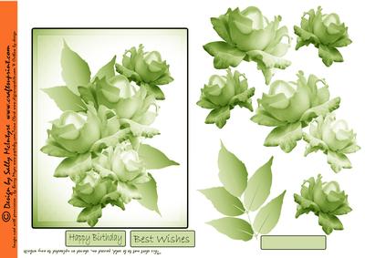 Lime Hues Rose Step by Step Makes a Stunning Card